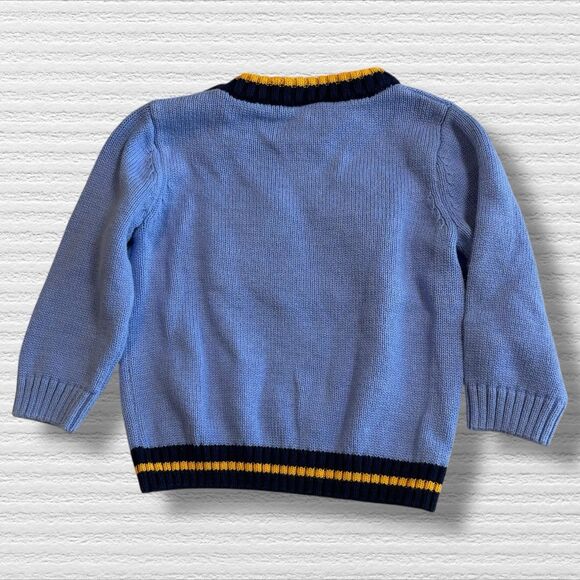 Gymboree Artic Fox Sweater 6-12 Months 2016 2015 Blue Knit - Picture 4 of 4